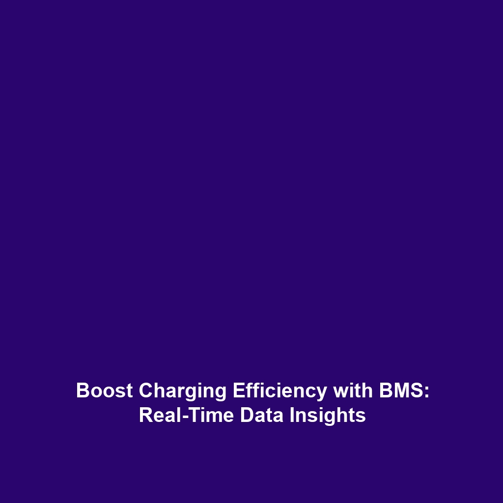 Boost Charging Efficiency with BMS: Real-Time Data Insights