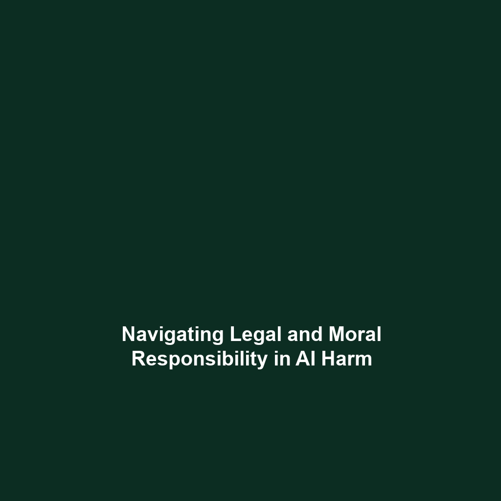 Navigating Legal and Moral Responsibility in AI Harm