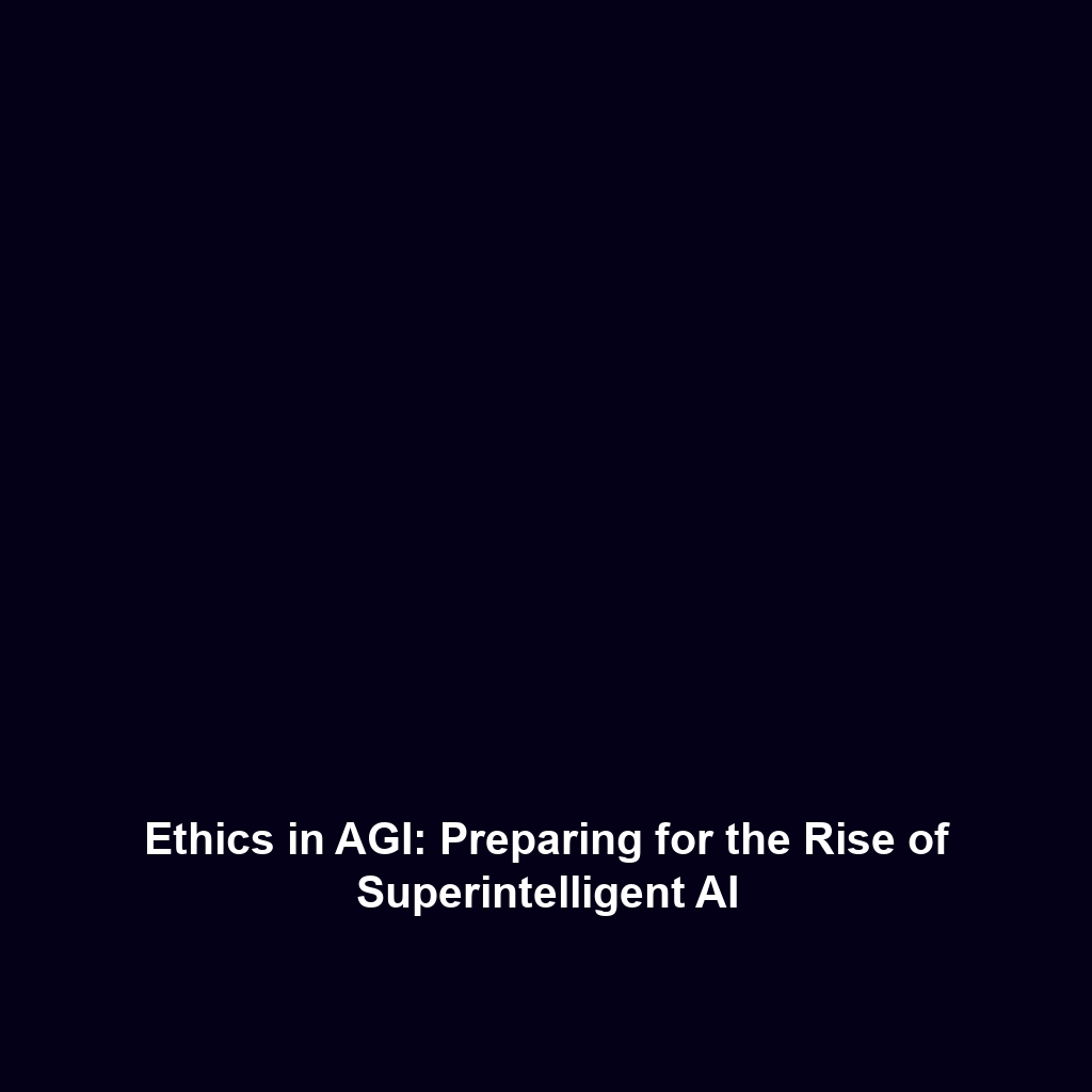 Ethics in AGI: Preparing for the Rise of Superintelligent AI