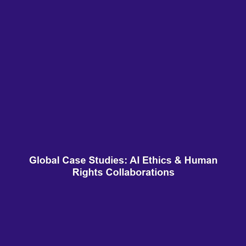 Global Case Studies: AI Ethics & Human Rights Collaborations