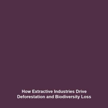 How Extractive Industries Drive Deforestation and Biodiversity Loss