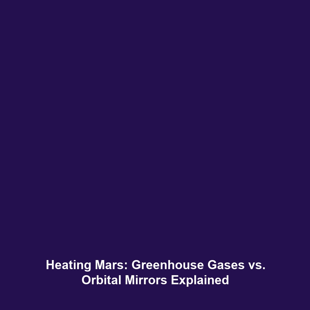 Heating Mars: Greenhouse Gases vs. Orbital Mirrors Explained