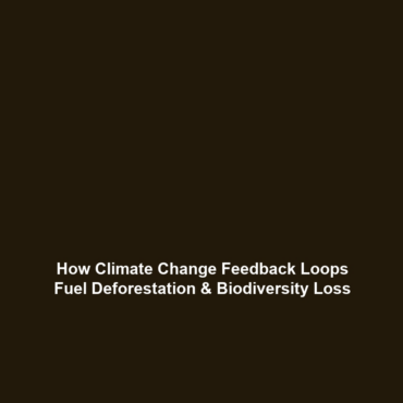 How Climate Change Feedback Loops Fuel Deforestation & Biodiversity Loss