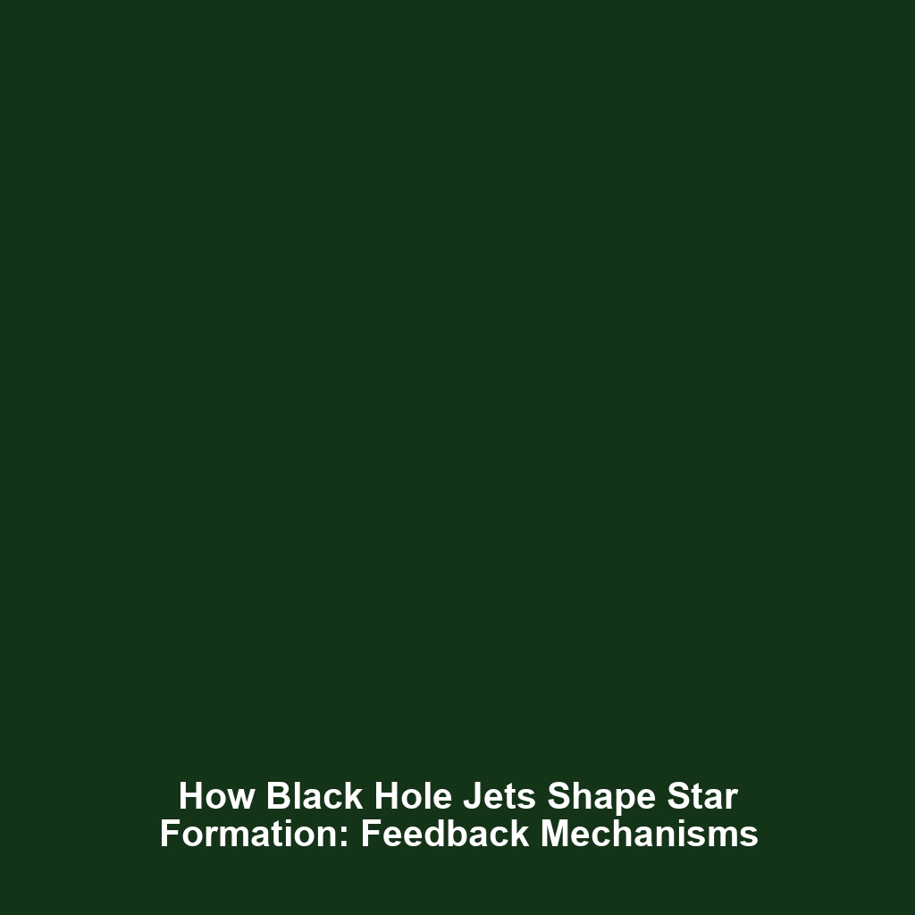 How Black Hole Jets Shape Star Formation: Feedback Mechanisms