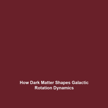 How Dark Matter Shapes Galactic Rotation Dynamics