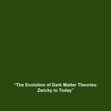 “The Evolution of Dark Matter Theories: Zwicky to Today”