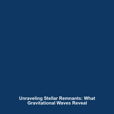 Unraveling Stellar Remnants: What Gravitational Waves Reveal