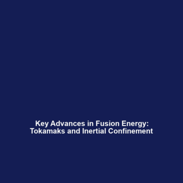 Key Advances in Fusion Energy: Tokamaks and Inertial Confinement