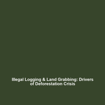 Illegal Logging & Land Grabbing: Drivers of Deforestation Crisis