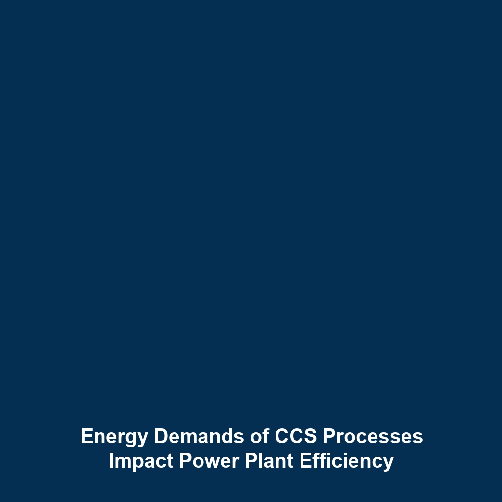 Energy Demands of CCS Processes Impact Power Plant Efficiency