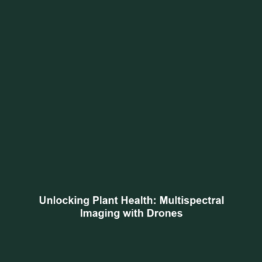 Unlocking Plant Health: Multispectral Imaging with Drones