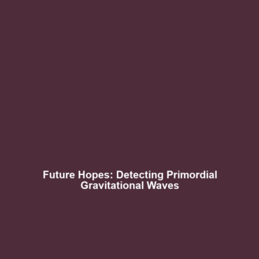 Future Hopes: Detecting Primordial Gravitational Waves