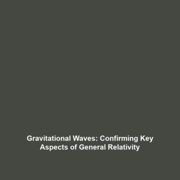 Gravitational Waves: Confirming Key Aspects of General Relativity