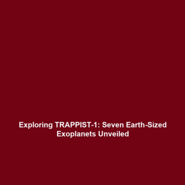 Exploring TRAPPIST-1: Seven Earth-Sized Exoplanets Unveiled