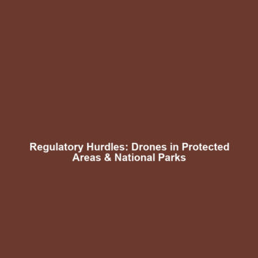 Regulatory Hurdles: Drones in Protected Areas & National Parks