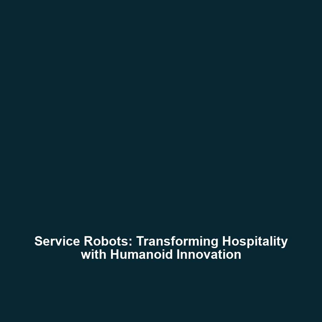 Service Robots: Transforming Hospitality with Humanoid Innovation