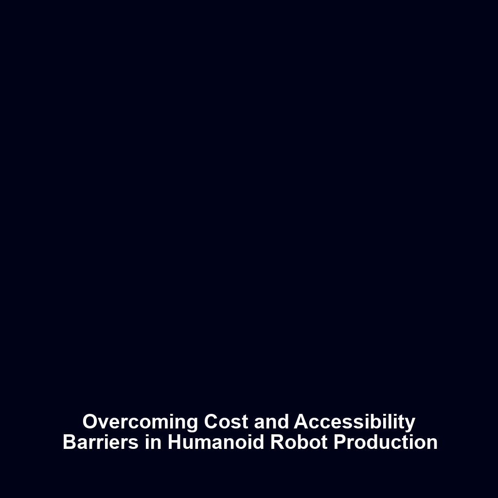 Overcoming Cost and Accessibility Barriers in Humanoid Robot Production