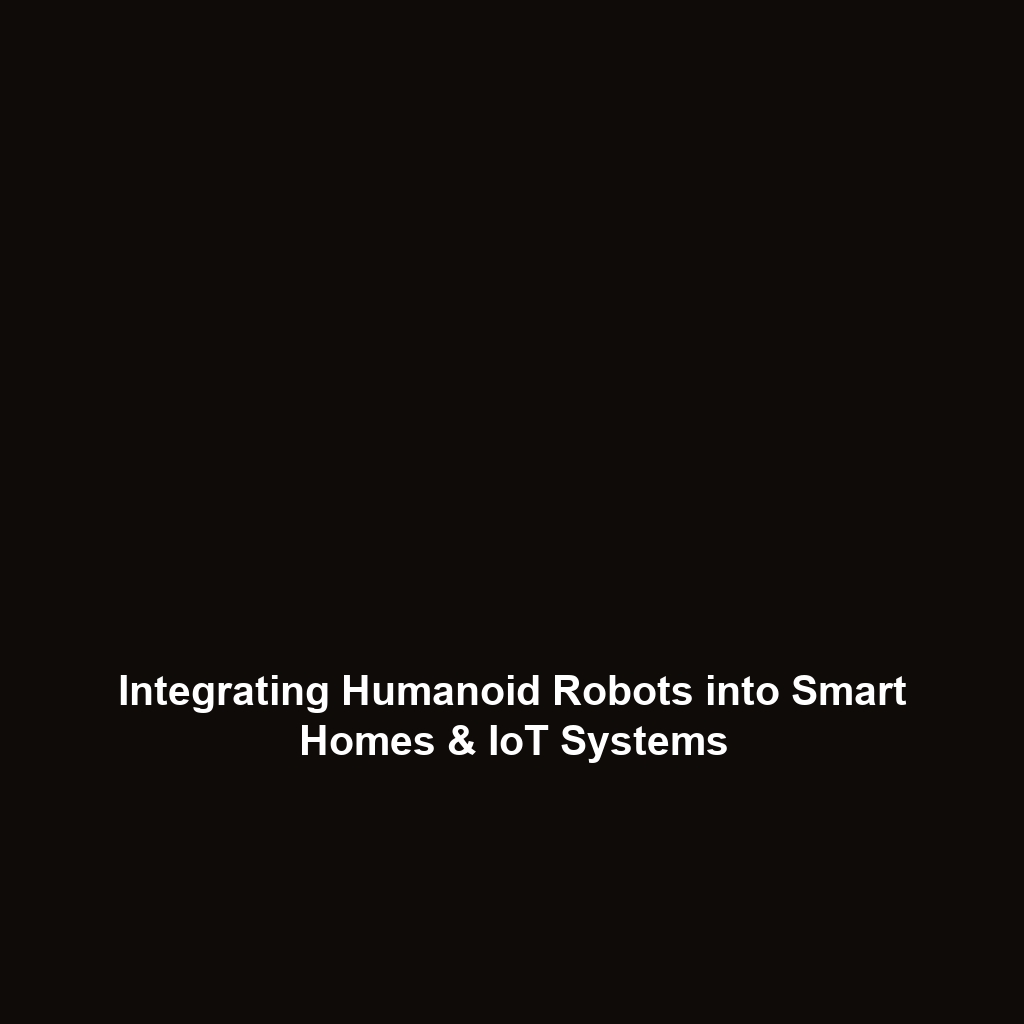 Integrating Humanoid Robots into Smart Homes & IoT Systems